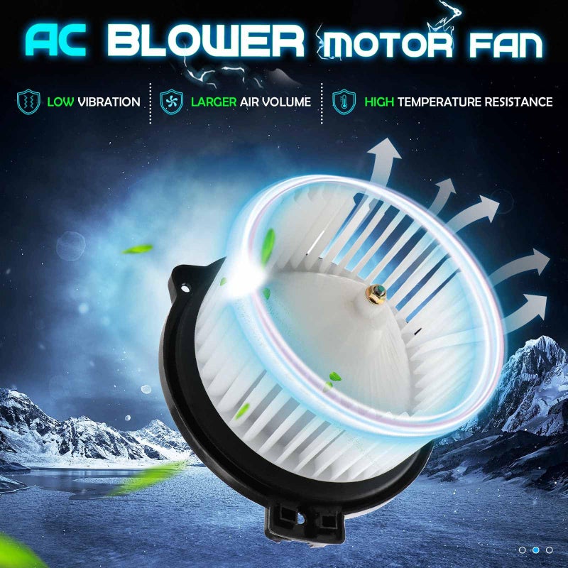 ILONPA Heater Blower Motor Fan for 1989-1995 Toyota Pickup, Toyota MR2/Tercel/Paseo/T100/RAV4, 1990-2005 Mazda Miata, Mazda MX-3/323/Protege, Mitsubishi Expo/Montero/Expo LRV, Eagle Summit 87103-42020 - Image 2